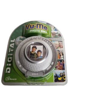 Senario Vu-Me Digital Photo Ball Golf Silver Gift Display 70 Photos Unique Gift